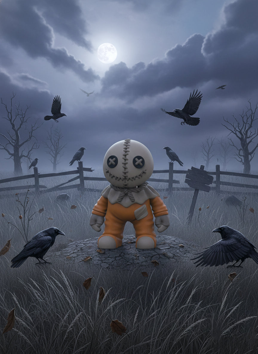🧵 Meet Stitchz – the stitched-up troublemaker with a killer smile