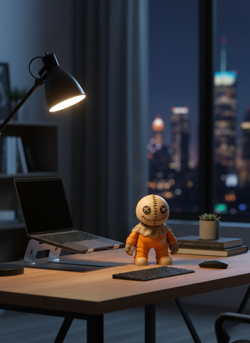 🧵 Meet Stitchz – the stitched-up troublemaker with a killer smile